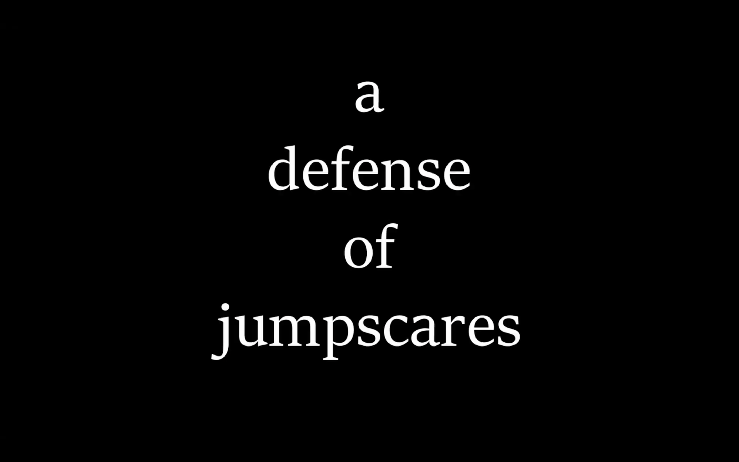 image from A Defense of Jumpscares
